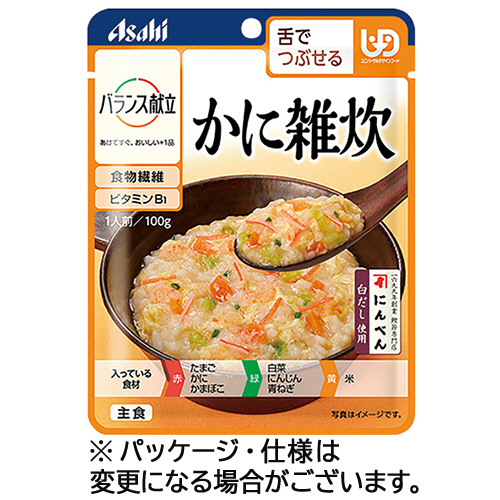 バランス献立　かに雑炊　100g　1パック画像