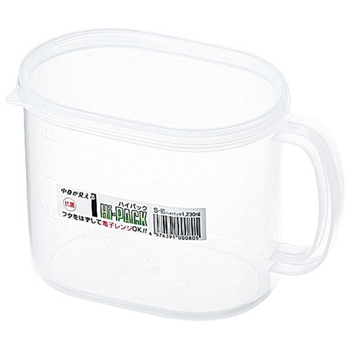 ﾊｲﾊﾟｯｸ 小判型 手付 1.23L 1個画像