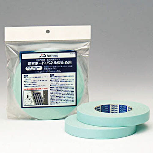 強力 両面ﾃｰﾌﾟ 建築ﾎﾞｰﾄﾞ ﾊﾟﾈﾙ仮止め用 20mm×10m 1巻画像