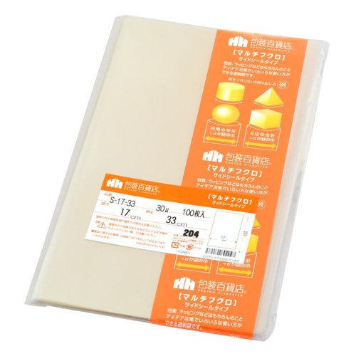 テープ無 OPP袋 32-7066 マルチフクロ S-17-33 100枚入 ササガワ画像
