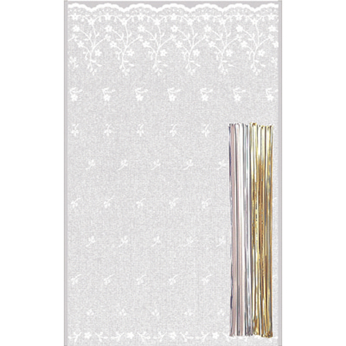 ビニールBAG レースS（袋10枚、タイ10本）画像