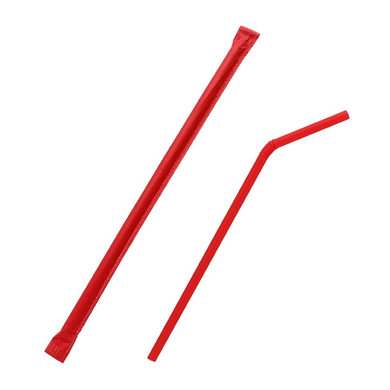 フレキシブルストロ－　レッド　紙完封　３００本入画像