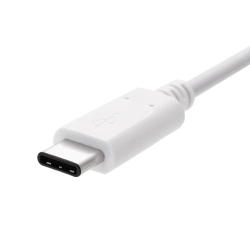USB2.0ケーブル(A-C)　0.15m　白