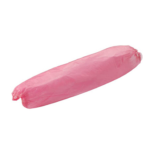 PE使い捨て腕ｶﾊﾞｰ ﾌﾘｰｻｲｽﾞ ﾋﾟﾝｸ 1ﾊﾟｯｸ(25双)画像