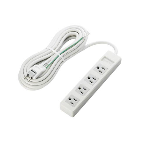 ＯＡタップ３ピン対応　４個口　５ｍ画像