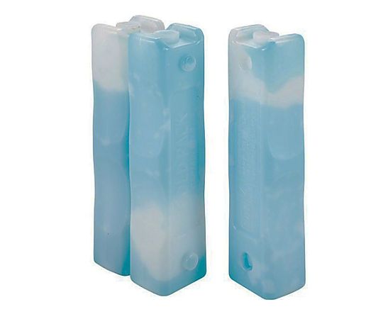 50x190x45mm/250g 保冷剤(ジョイント式) 青と白のチェック柄のパッケージに入った保冷剤が見える状態