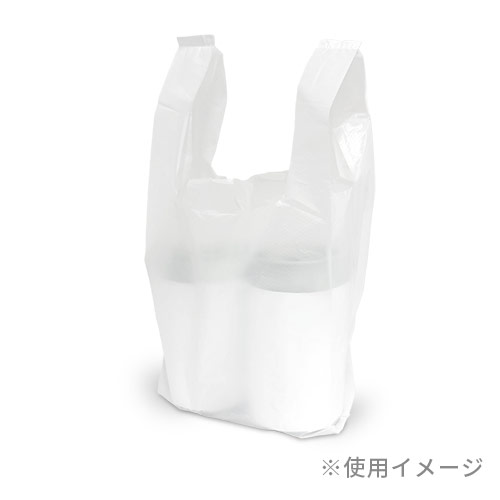 【特別価格】 レジ袋 ハンガータイプ 3S 関東6号｜関西20号 白い台紙に掛けられた半透明の袋が複数まとめられ、上部のハンガーフックと袋の端が見える状態