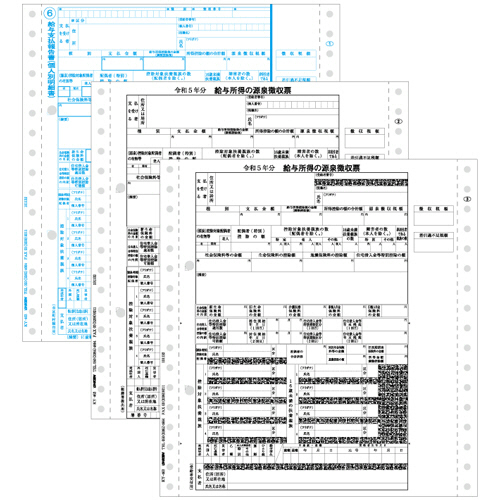 源泉徴収票 給与大臣NX 100人分 1箱(100ｾｯﾄ)画像