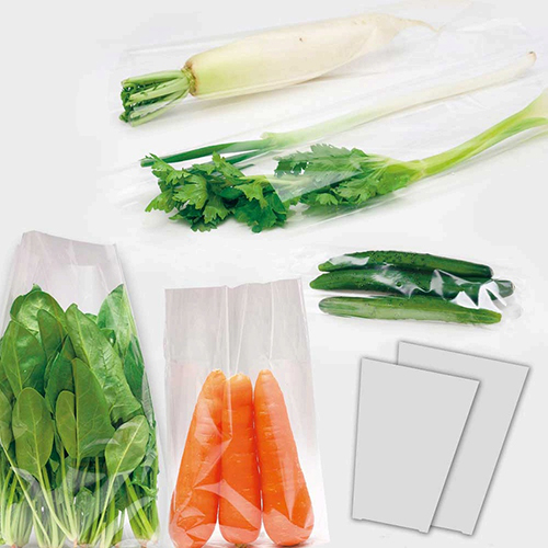 ほうれん草や小松菜の包装に！水が抜ける仕様のボードン袋