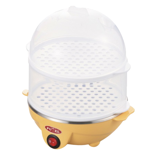 電気蒸し器　2段　プエル　クイックミニスチーマー画像