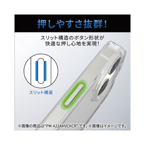 エレコムPM-A22AUCTCR 透明ケースに収められた充電器の上面が見える状態