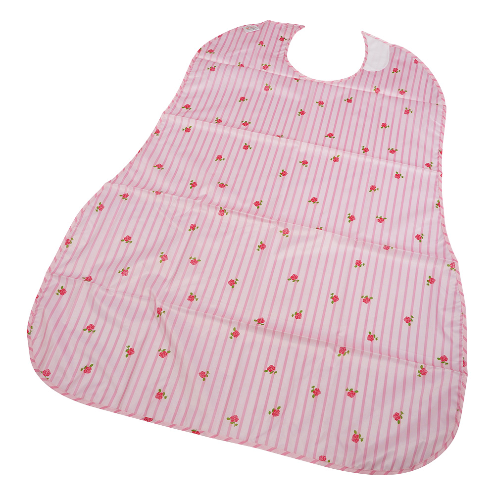 食事用エプロン　ピンク画像