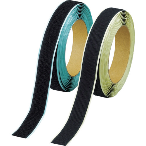 面ﾌｧｽﾅｰｾｯﾄ 弱粘着 20mm×5m 黒 1組画像