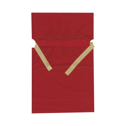 梨地ポリ巾着袋（底マチ付）　レッド　Ｓ　２０枚画像