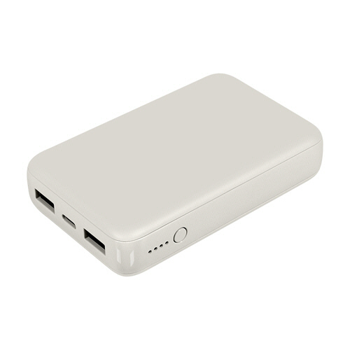 小型軽量ﾓﾊﾞｲﾙﾊﾞｯﾃﾘｰ 10000mAh ﾐｽﾄｸﾞﾚｰ 1個