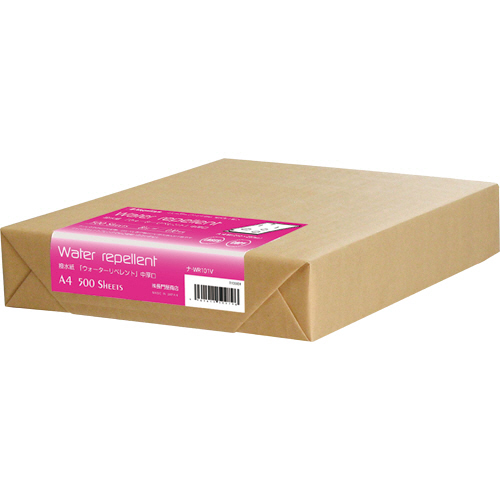 撥水紙 ｳｫｰﾀｰﾘﾍﾟﾚﾝﾄ A4 中厚口 81g 徳用 1冊(500枚)画像
