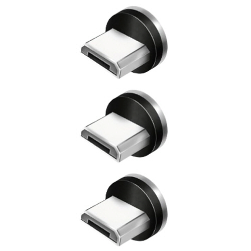pitaRaku　超楽ピタッ　スマホ充電ケーブル専用マグネット端子　Micro-USB　1パック(3個)画像