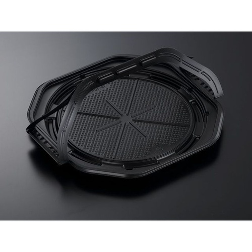 中央化学 惣菜容器 CT WRP 10インチ BK 本体 L画像