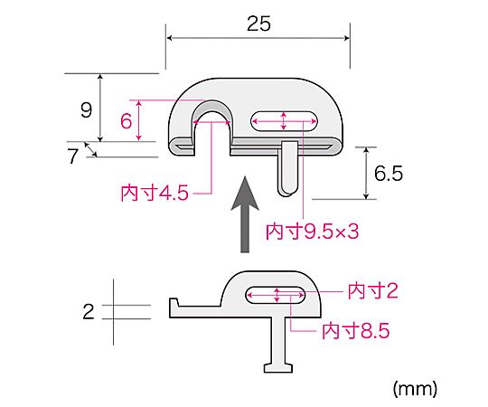 セキュリティスロット用ロック ロック機構がしっかりと固定されている様子