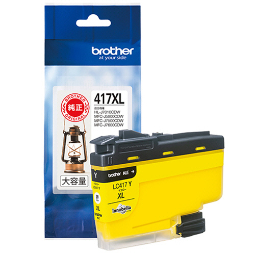 ｲﾝｸｶｰﾄﾘｯｼﾞ ｲｴﾛｰ 大容量 LC417XLY 1個画像