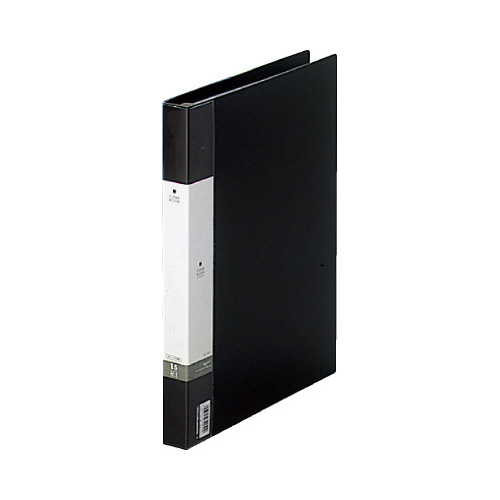 クリヤーブック交換式　黒　Ａ４縦背幅２５ｍｍ画像