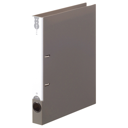 Dﾘﾝｸﾞﾌｧｲﾙ A4ﾀﾃ 2穴 200枚収容 20mmとじ 背幅38mm ﾀﾞｰｸｸﾞﾚｰ 1冊画像