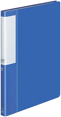 クリヤーブックポジティ　Ａ５縦　青　２０Ｐ　４冊画像