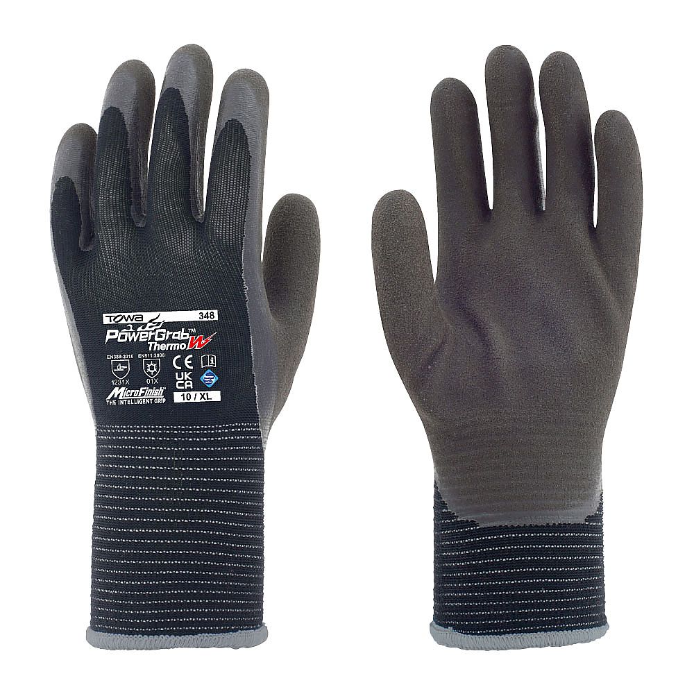 パワーグラブサーモW ブラック LL画像