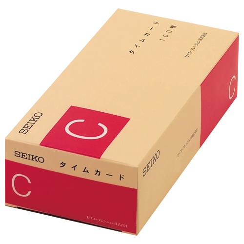 ｾｲｺｰ用ﾀｲﾑｶｰﾄﾞ 全締日対応 日付印字なし 1ﾊﾟｯｸ(100枚)画像