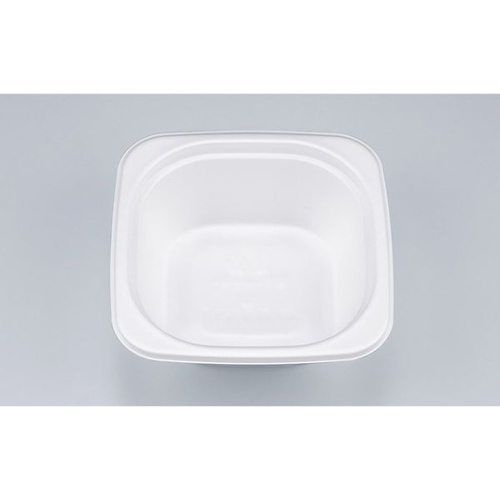 シーピー化成 どんぶり容器 RF角丼内17 ホワイト 本体 発泡画像