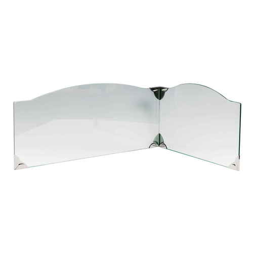 レンジガード 油汚れ防止 強化ガラス製 L字型 クリア画像