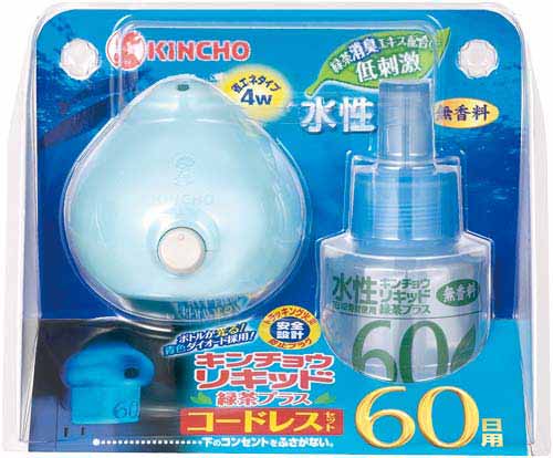 水性キンチョウリキッド６０日無香料コードレス４個画像