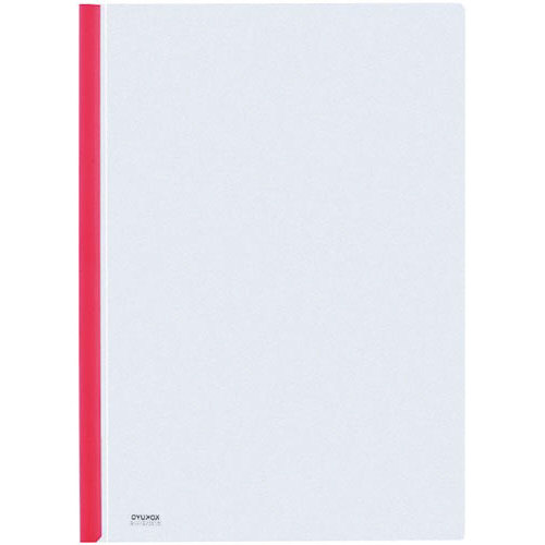 レールクリヤーホルダー　Ａ４　レール色赤×５冊画像