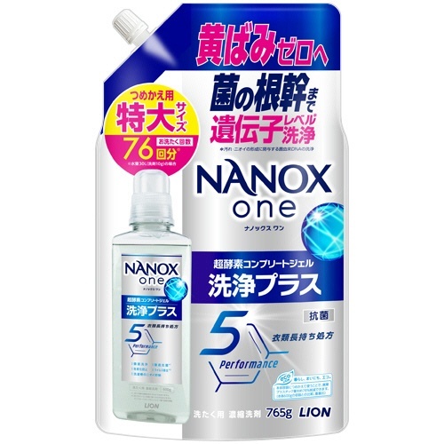 NANOX one 洗浄プラス つめかえ用 特大 765g 1個画像
