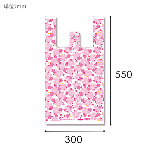 HEIKO レジ袋 バイオハンドハイパー L 花さくら 100枚画像