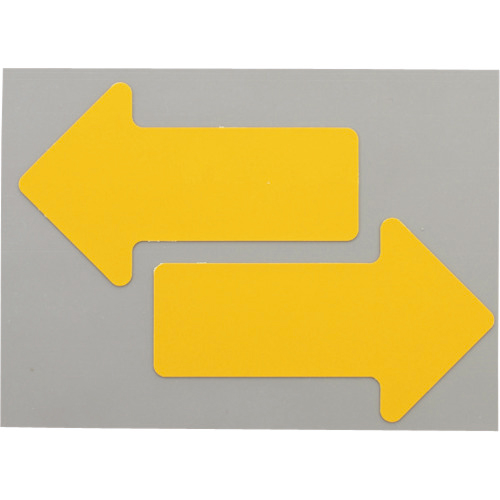 耐久ﾌﾛｱｻｲﾝｽﾞ矢印黄 1袋(20枚)画像