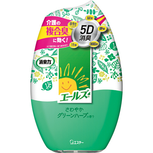 ｴｰﾙｽﾞ 消臭力 部屋用 さわやかｸﾞﾘｰﾝﾊｰﾌﾞの香り 400mL 1個画像