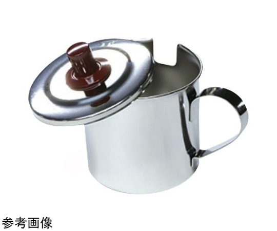 お好み焼用ソースポット（モリブデン鋼）大 ツマミ赤