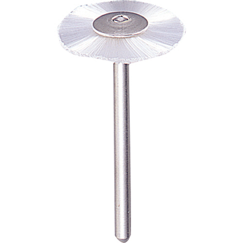 平型ﾌﾞﾗｼ(軸径3mm､外径φ23mm) ﾅｲﾛﾝ 1本画像