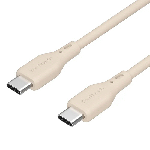 C to C ｼﾘｺﾝｹｰﾌﾞﾙ PD対応 ｻﾝﾄﾞﾍﾞｰｼﾞｭ 1m 1本