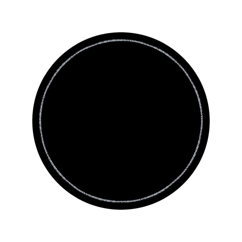 １６－１７６４　手書きカード　丸型フチブラック画像