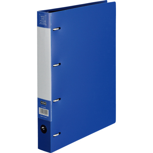 名刺ﾎﾙﾀﾞｰ 差替式 A4ﾀﾃ 4穴 360名用 ﾖｺ入れ ﾌﾞﾙｰ 1冊画像