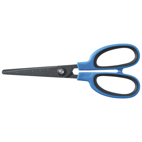 ﾌｯ素刃はさみ 刃先先丸 刃渡り65mm ﾌﾞﾙｰ 1ｾｯﾄ(10本)画像