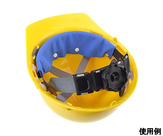 145x280mm クールヘッドバンド(消臭/ヘルメット用) 商品の背景に鮮やかな色のパターンが施された状態