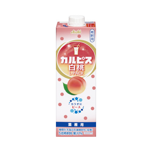 カルピス　白桃　Ｌパック　１０００ｍｌ　６本画像