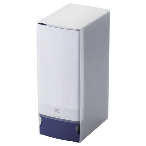 DVD/CD用ディスクファイル　120枚収納　ブルー　1個画像