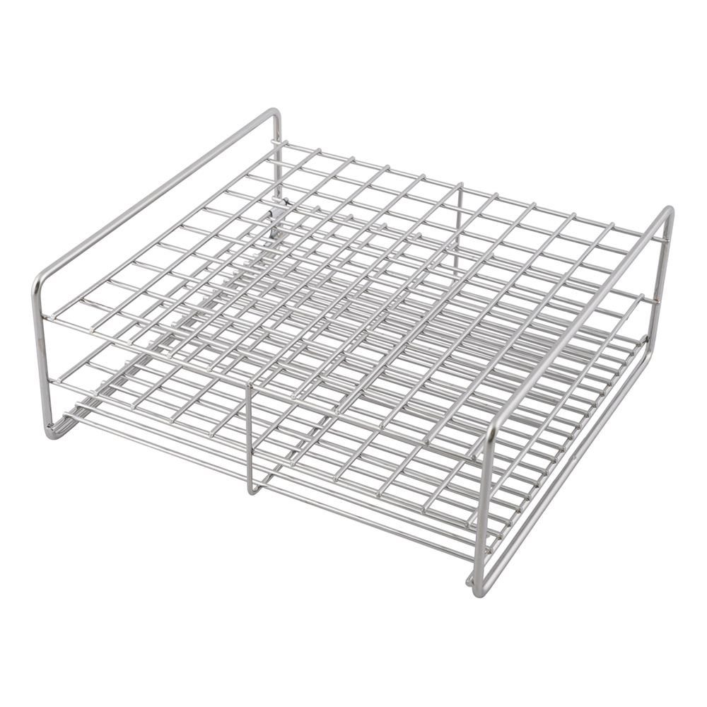 ステンレス製試験管立 φ15mm 10×10配列画像