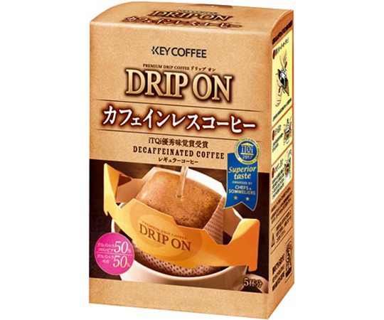 ドリップオン カフェインレスコーヒー 5杯分 1箱（5袋入）画像