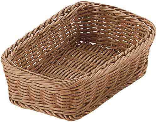 洗えるラタン　角型　ブラウン　Ｓ