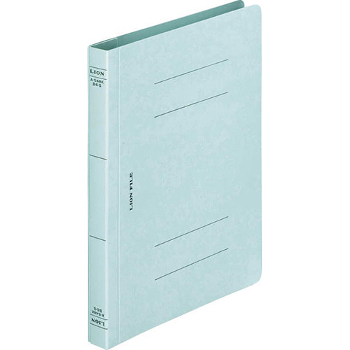 ﾌﾗｯﾄﾌｧｲﾙ(環境) 樹脂押え具 B6ﾀﾃ 150枚収容 背幅18mm 水 1冊画像